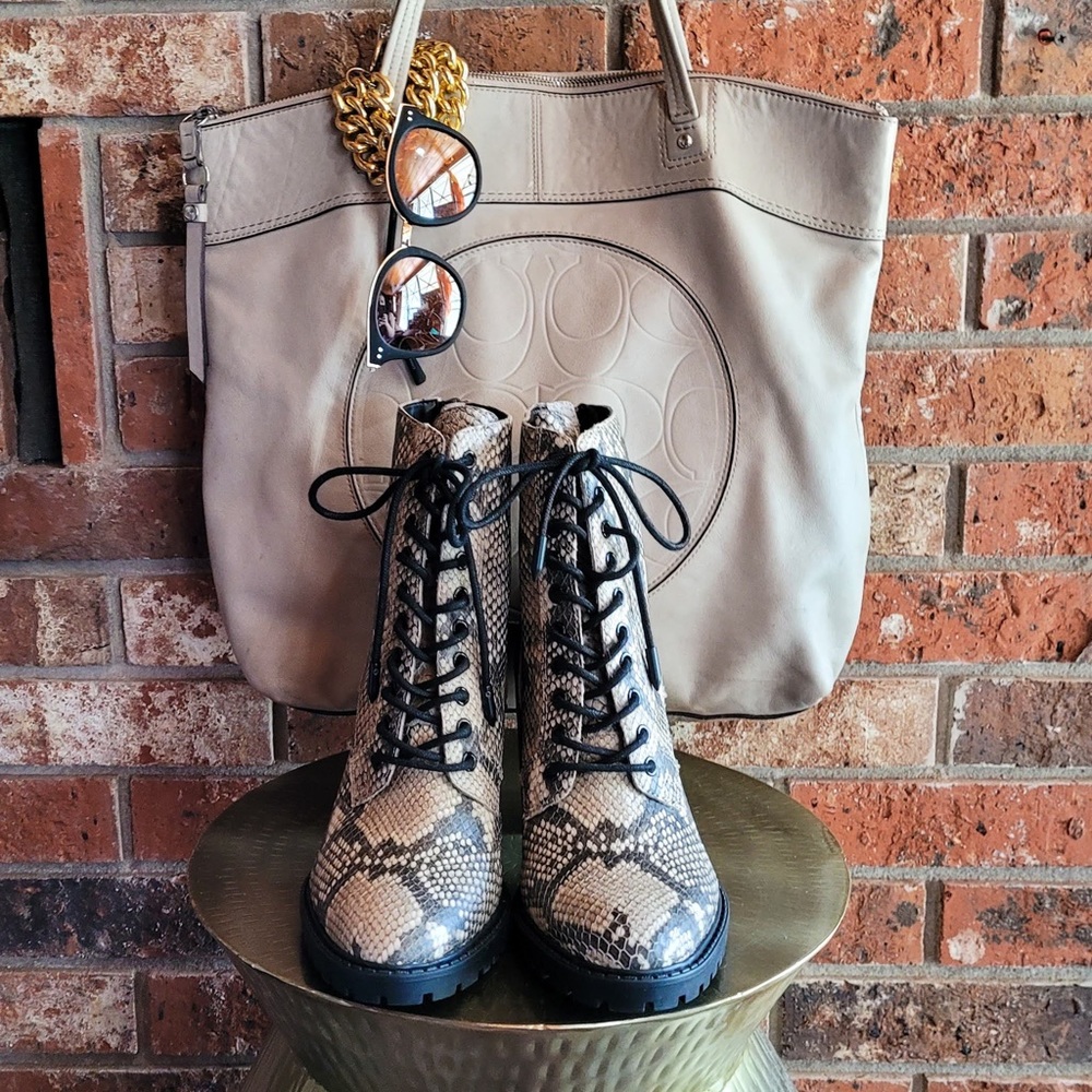 Dolce Vita snake skin boots